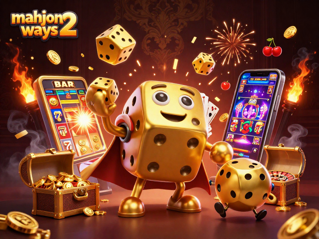 Experience the thrill of winning with mahjong ways 2 in this vibrant, 3D casino scene.