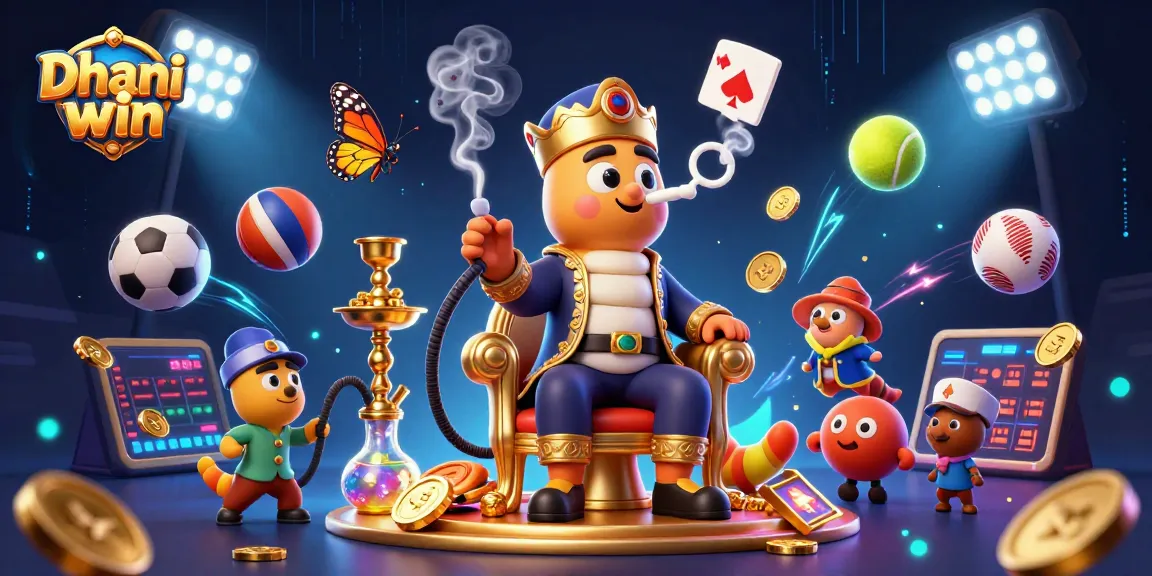 Dhani win offers thrilling gaming experiences with engaging lottery and sports betting visuals.